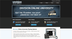 Desktop Screenshot of envisiononlineuniversity.com