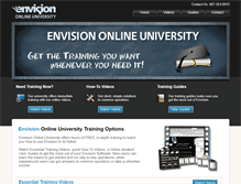 Tablet Screenshot of envisiononlineuniversity.com